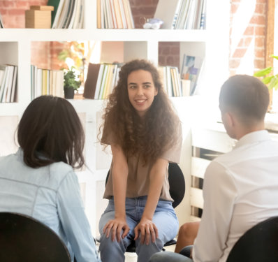 group person sitting